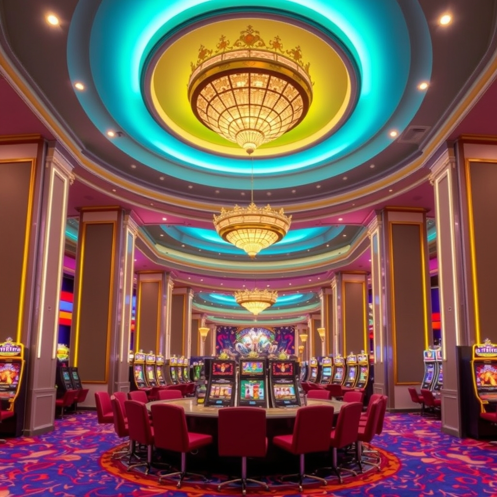 Casino interior Royal Reels Casino